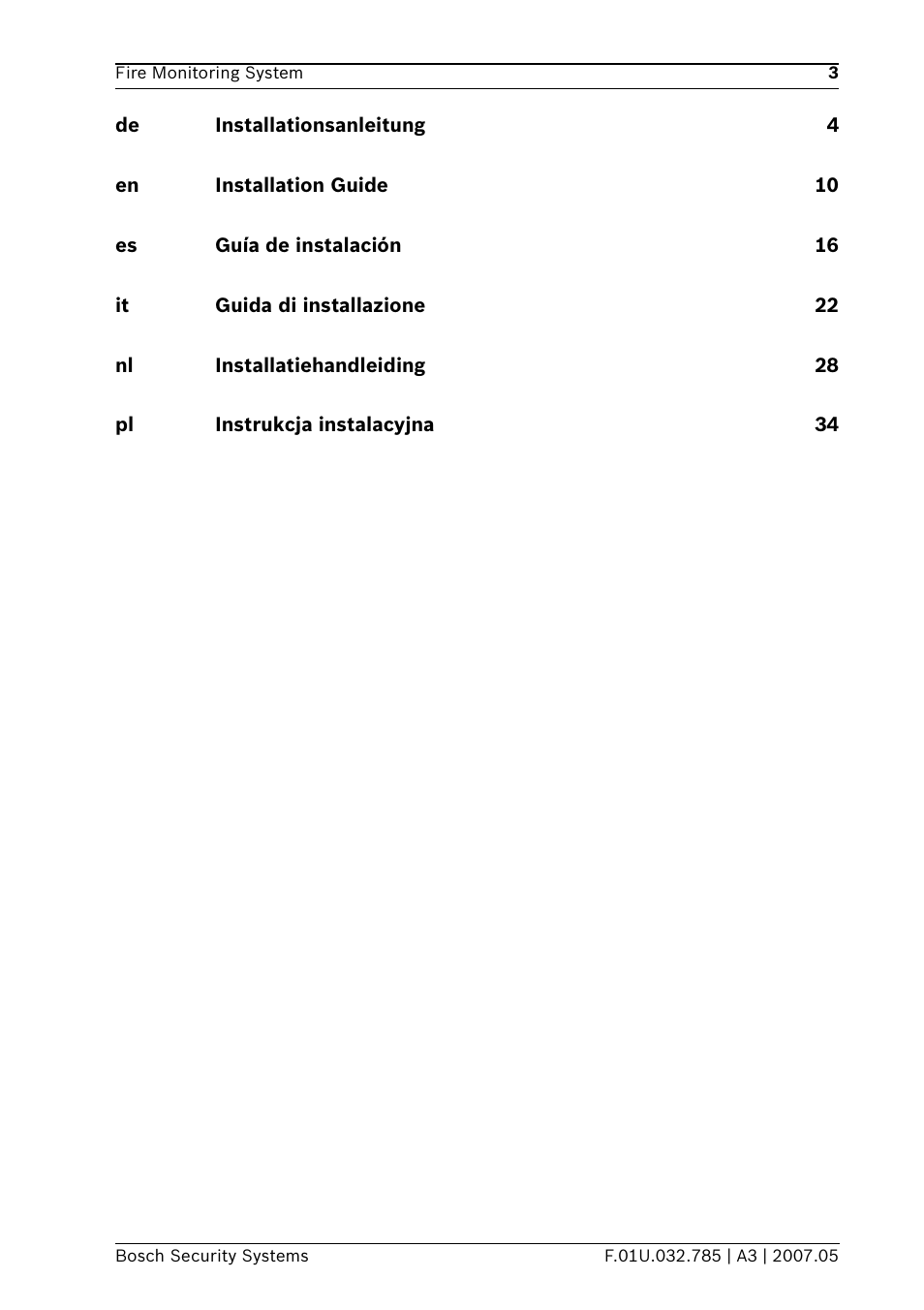 Bosch FSM-2000 User Manual | Page 3 / 40