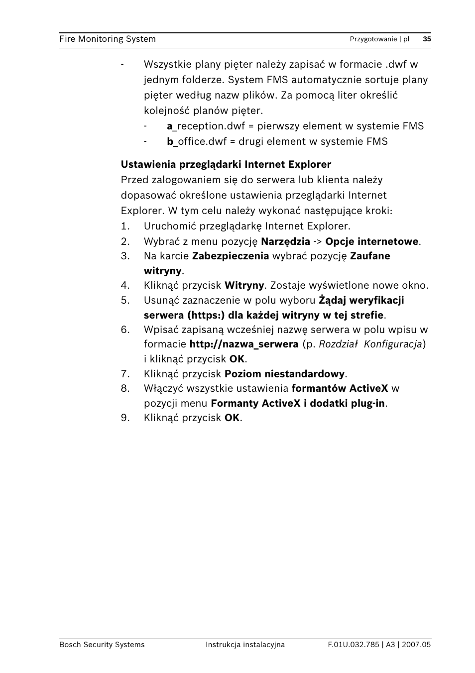 Bosch FSM-2000 User Manual | Page 35 / 40