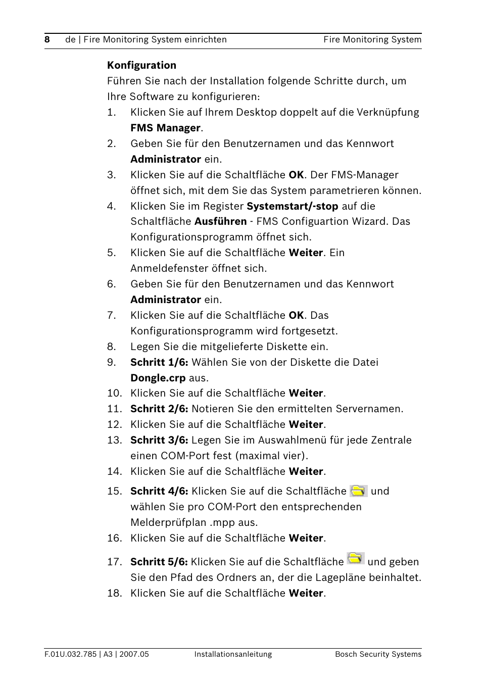 Bosch FSM-2000 User Manual | Page 8 / 40