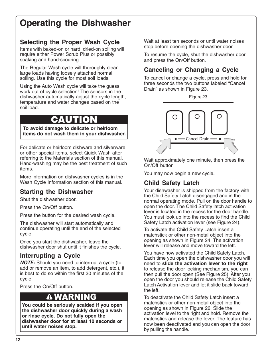 Operating the dishwasher, Warning | Bosch SHE47C0 User Manual | Page 14 / 64