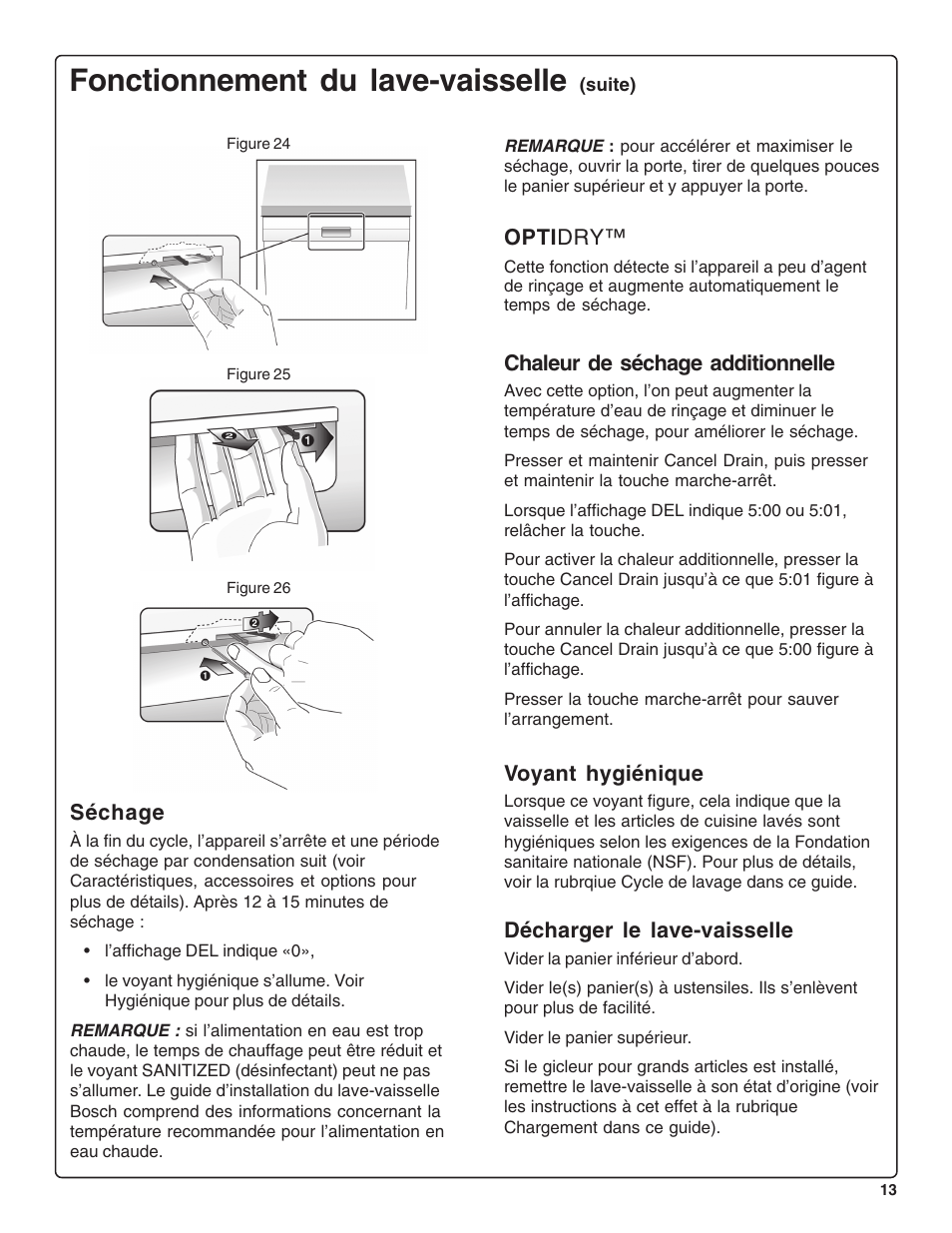 Fonctionnement du lave-vaisselle | Bosch SHE47C0 User Manual | Page 35 / 64