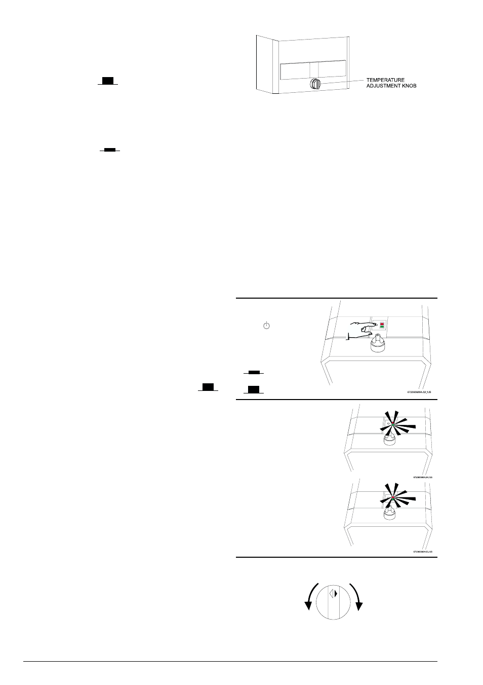 Lighting and operating instructions, Setting the water temperature | Bosch 125HX NG User Manual | Page 10 / 20