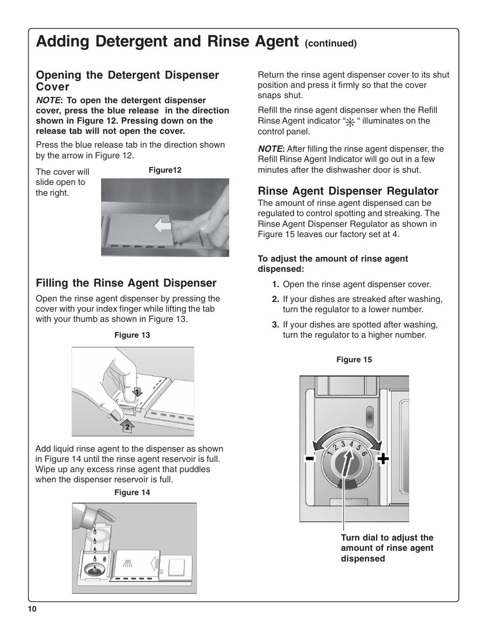 Adding detergent and rinse agent | Bosch SRV53C User Manual | Page 12 / 64