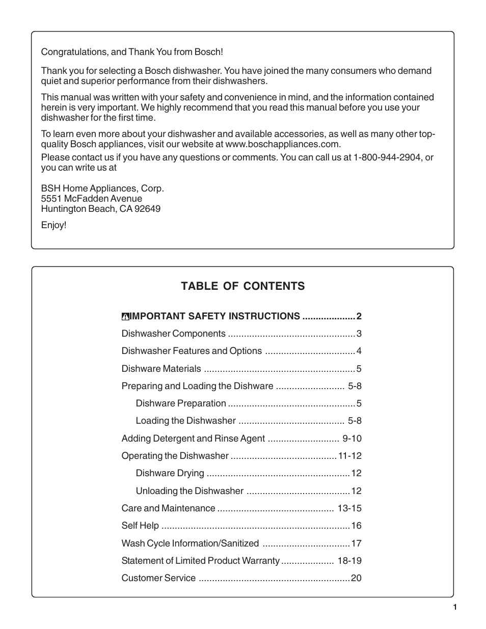 Bosch SRV53C User Manual | Page 3 / 64