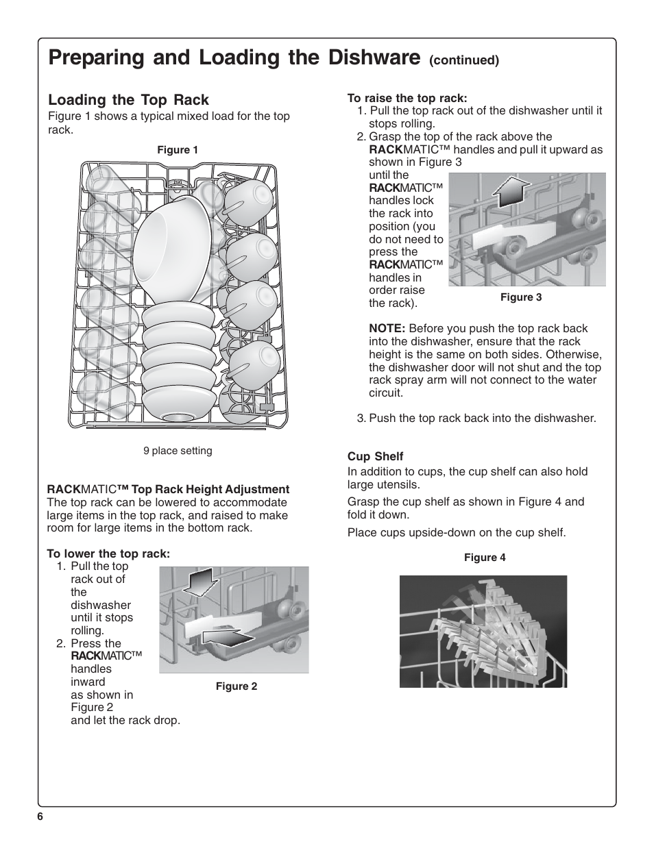 Preparing and loading the dishware, Loading the top rack | Bosch SRV53C User Manual | Page 8 / 64