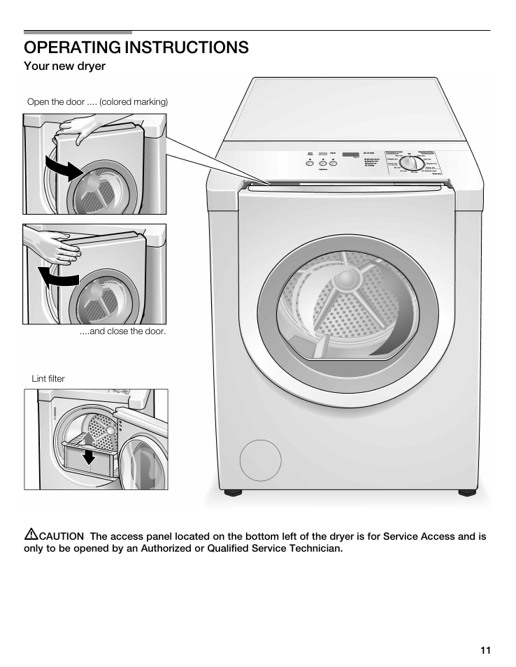 Operating instructions | Bosch WTMC5521 User Manual | Page 11 / 68
