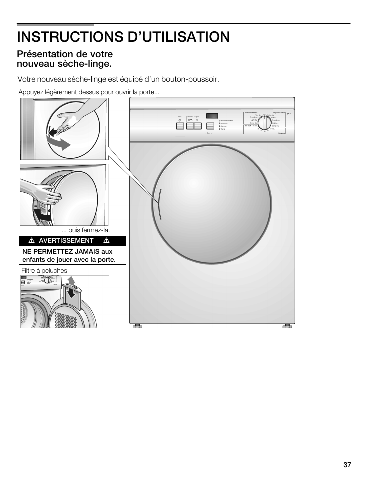 Instructions d'utilisation | Bosch WTA 4400 US User Manual | Page 37 / 76