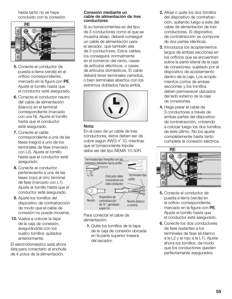 Bosch WTA 4400 US User Manual | Page 59 / 76