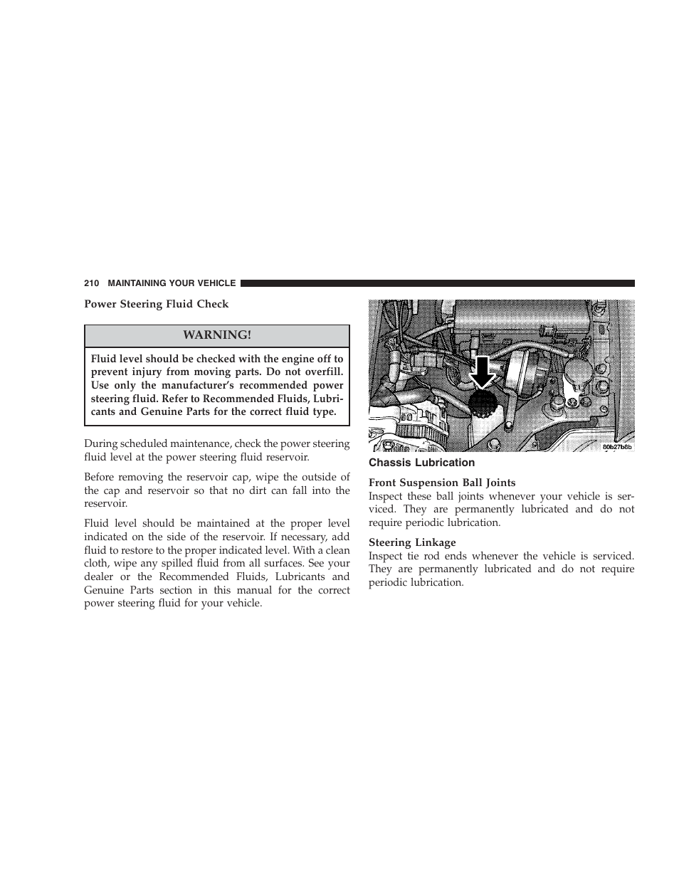 Chassis lubrication | Chrysler 2004 300M User Manual | Page 210 / 277