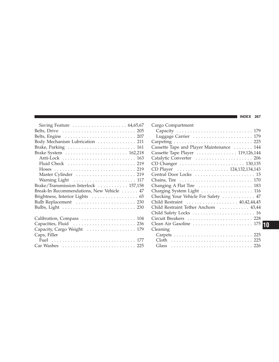 Chrysler 2004 300M User Manual | Page 267 / 277