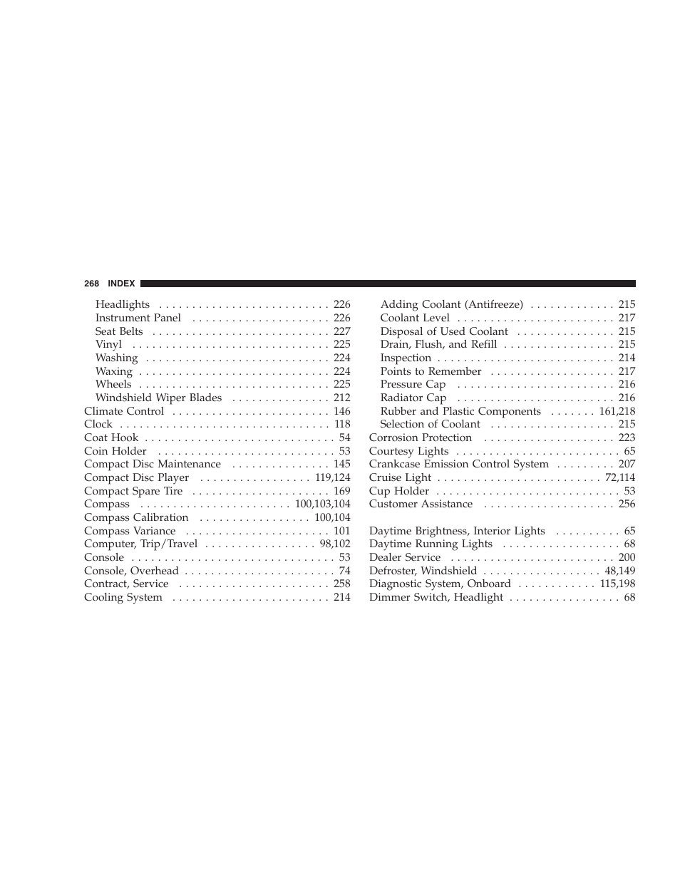 Chrysler 2004 300M User Manual | Page 268 / 277