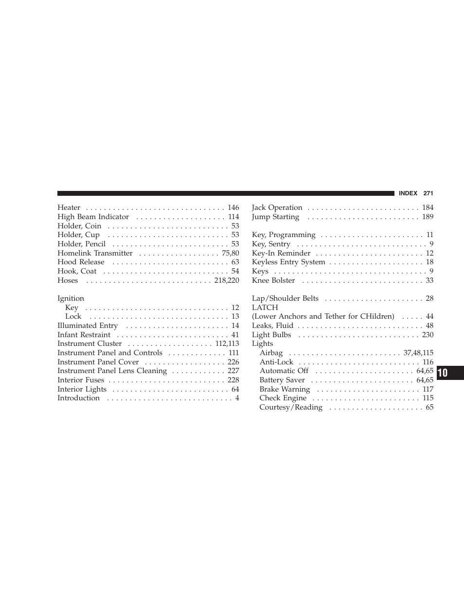 Chrysler 2004 300M User Manual | Page 271 / 277