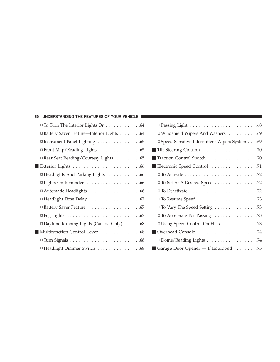 Chrysler 2004 300M User Manual | Page 50 / 277