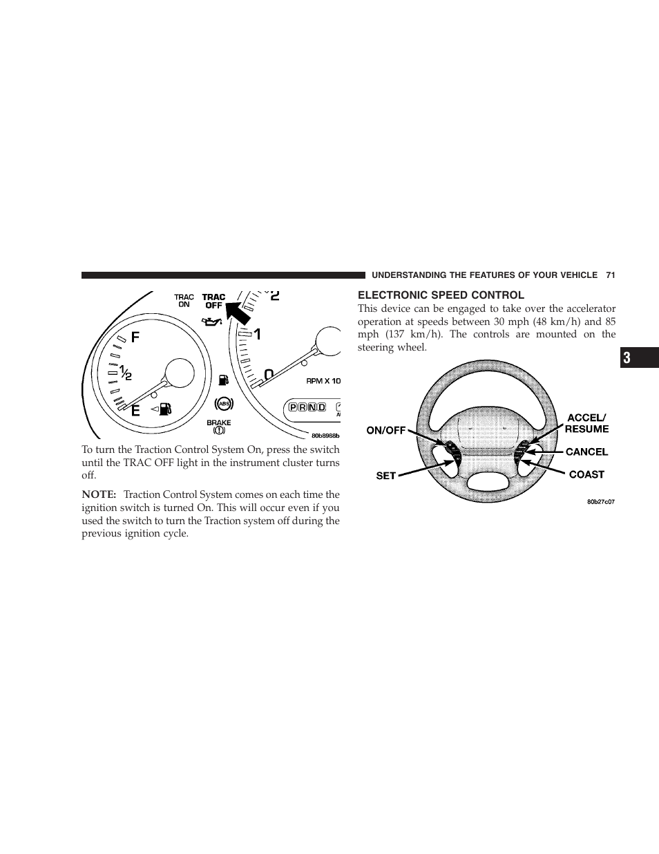 Electronic speed control | Chrysler 2004 300M User Manual | Page 71 / 277