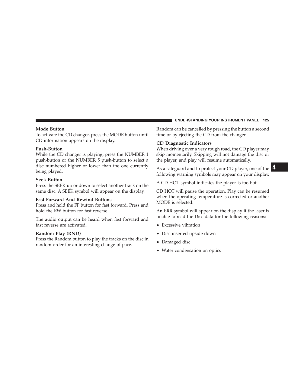 Chrysler 2004 Concorde User Manual | Page 125 / 273
