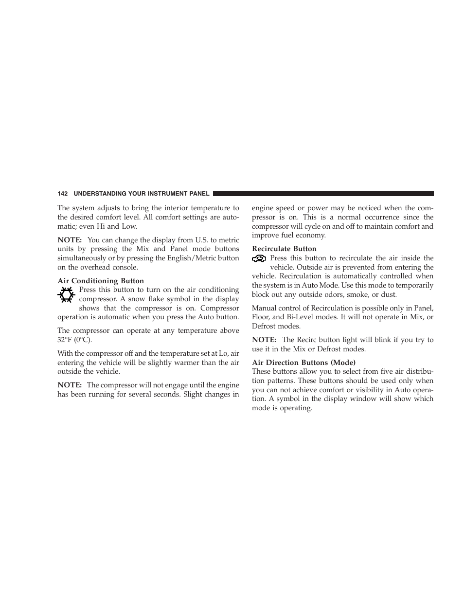 Chrysler 2004 Concorde User Manual | Page 142 / 273