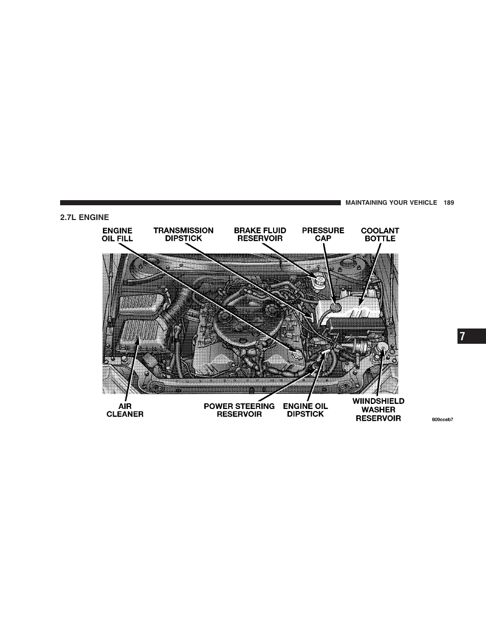 7l engine | Chrysler 2004 Concorde User Manual | Page 189 / 273