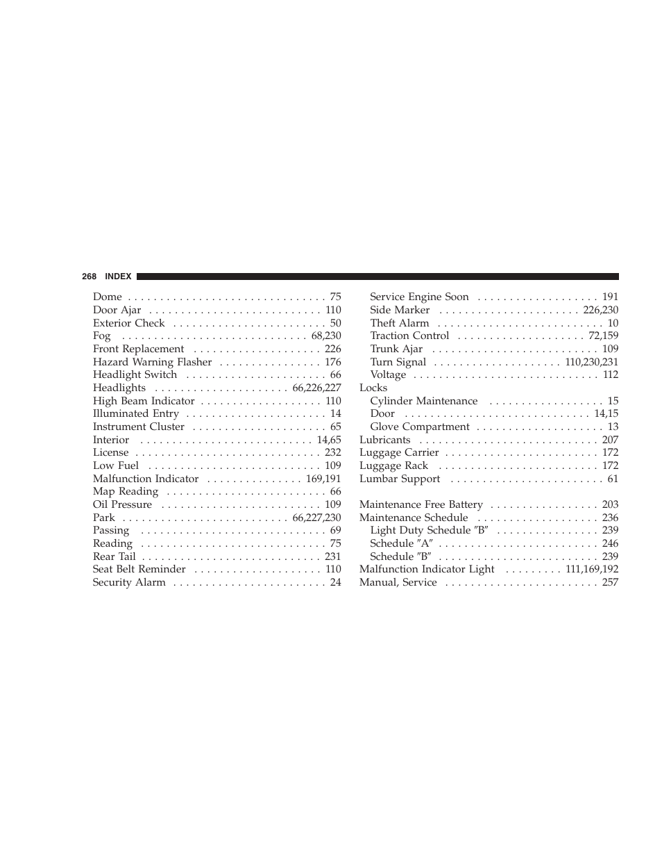 Chrysler 2004 Concorde User Manual | Page 268 / 273