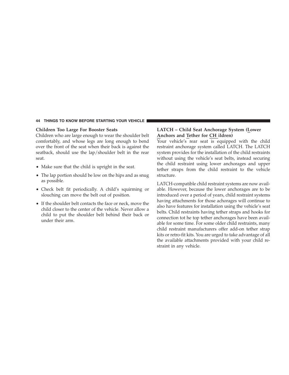 Chrysler 2004 Concorde User Manual | Page 44 / 273