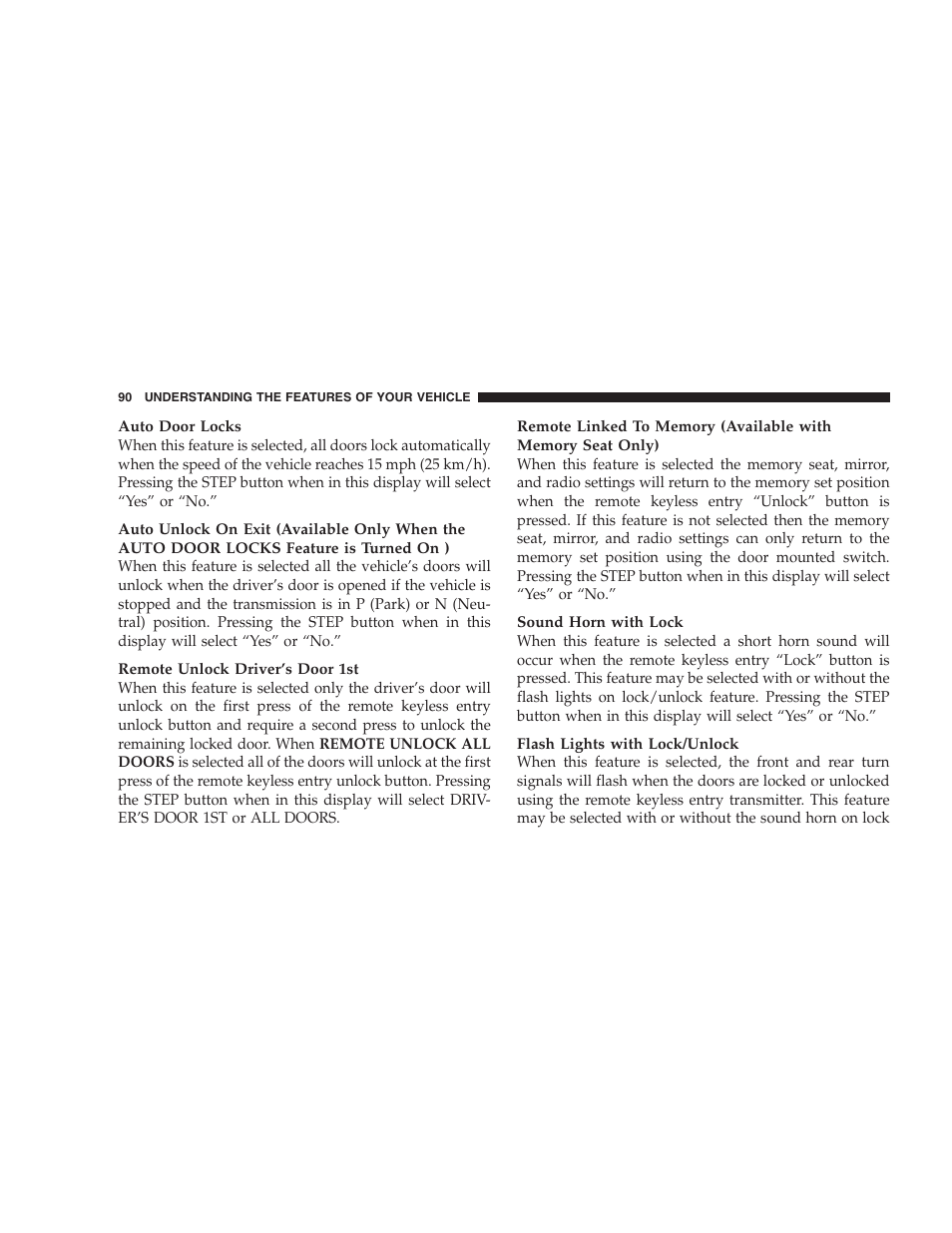 Chrysler 2004 Concorde User Manual | Page 90 / 273