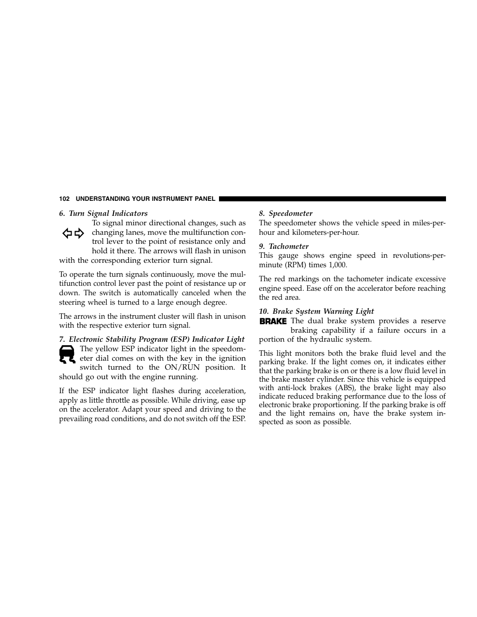 Chrysler 2005 Crossfire User Manual | Page 102 / 288