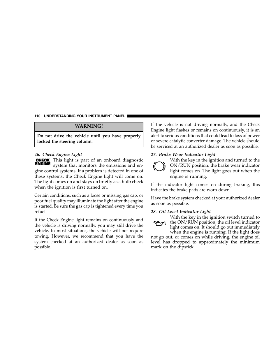 Chrysler 2005 Crossfire User Manual | Page 110 / 288