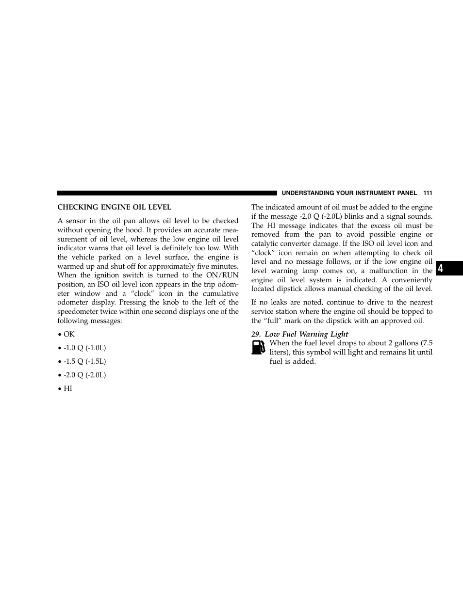 Chrysler 2005 Crossfire User Manual | Page 111 / 288