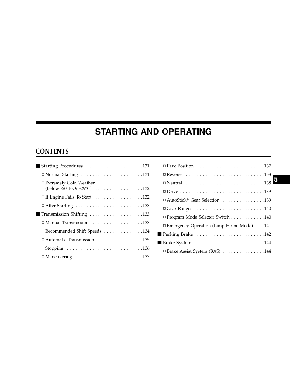 Chrysler 2005 Crossfire User Manual | Page 129 / 288