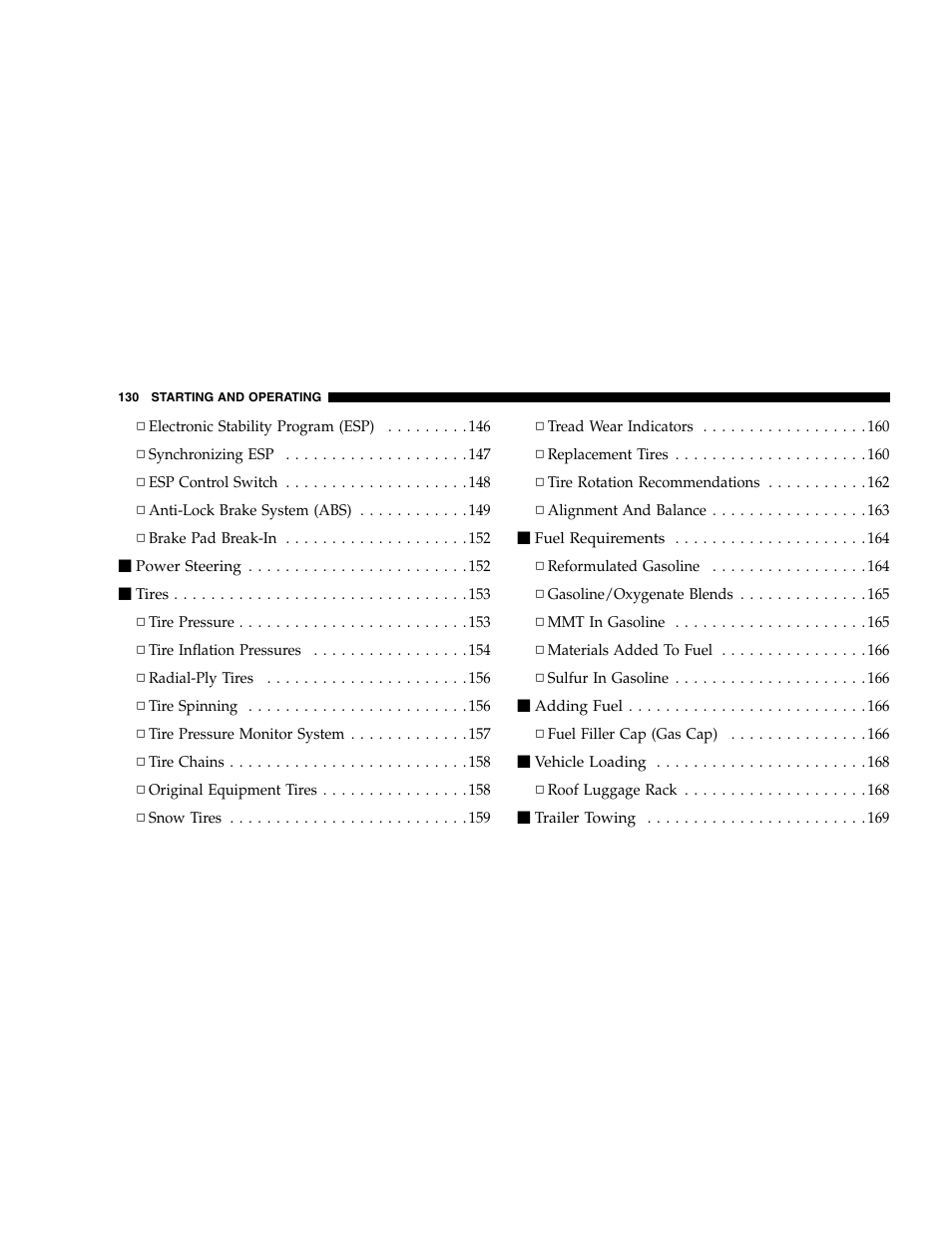Chrysler 2005 Crossfire User Manual | Page 130 / 288