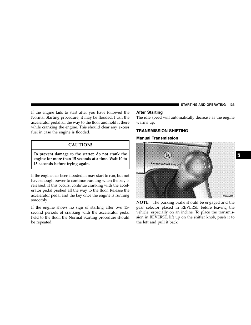 Chrysler 2005 Crossfire User Manual | Page 133 / 288