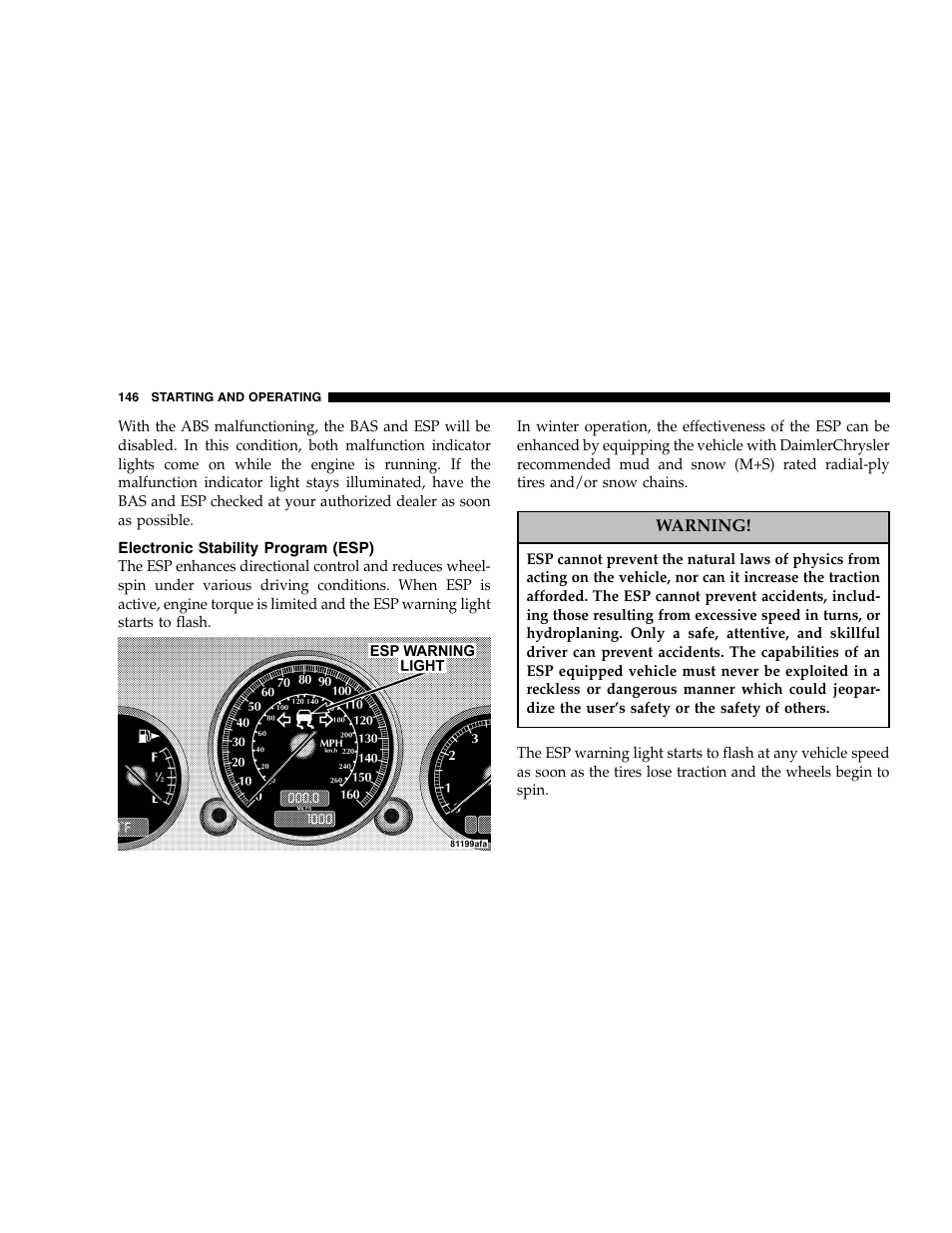 Chrysler 2005 Crossfire User Manual | Page 146 / 288