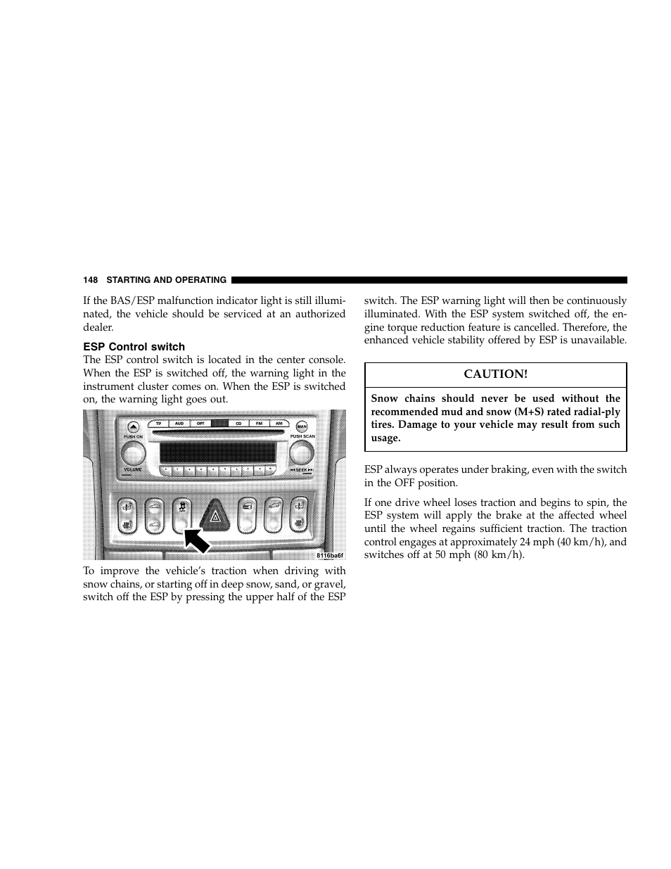 Chrysler 2005 Crossfire User Manual | Page 148 / 288