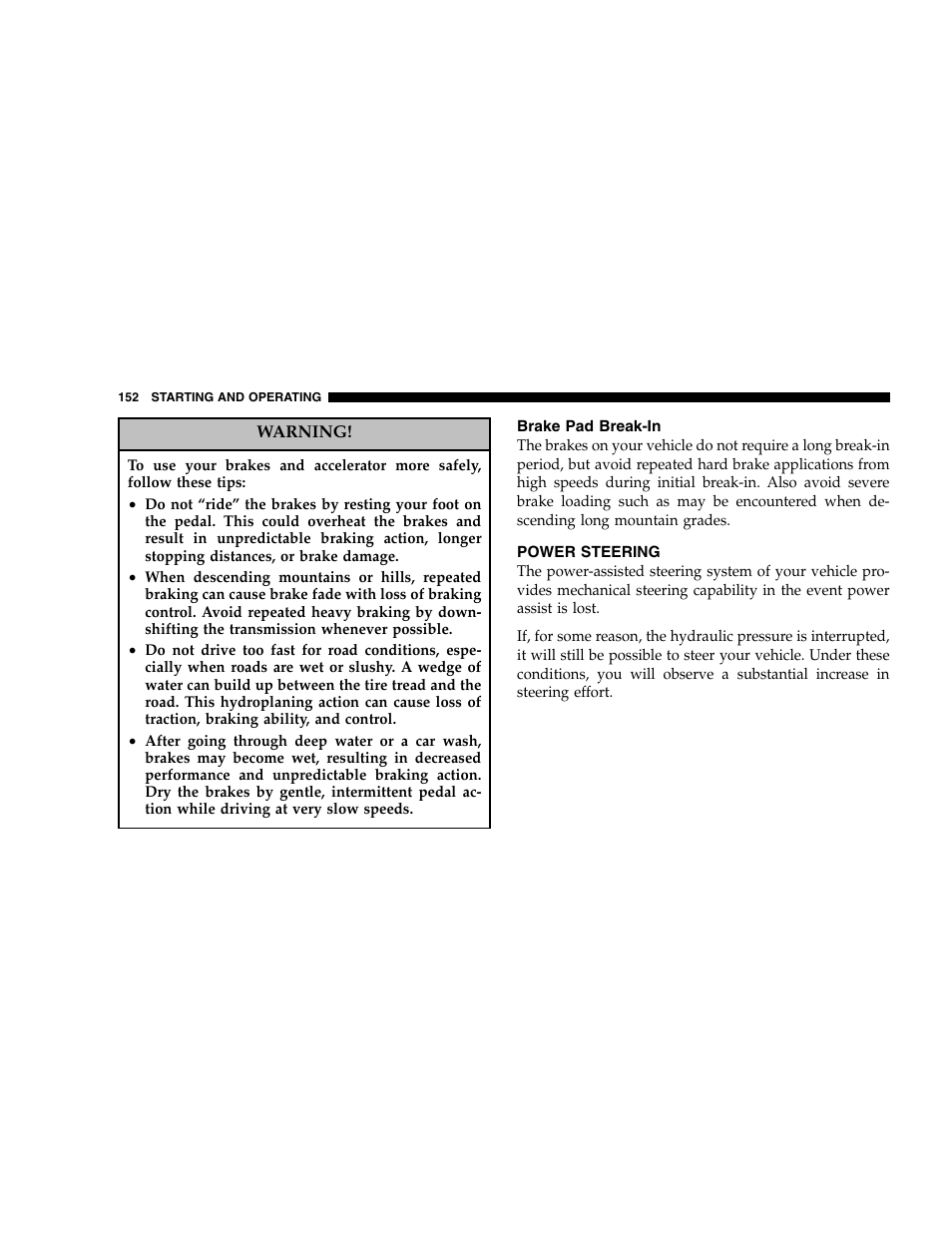 Chrysler 2005 Crossfire User Manual | Page 152 / 288