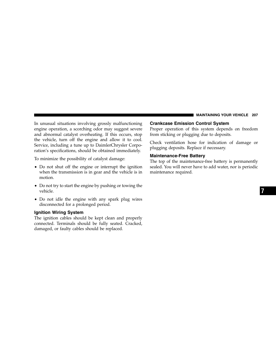 Chrysler 2005 Crossfire User Manual | Page 207 / 288