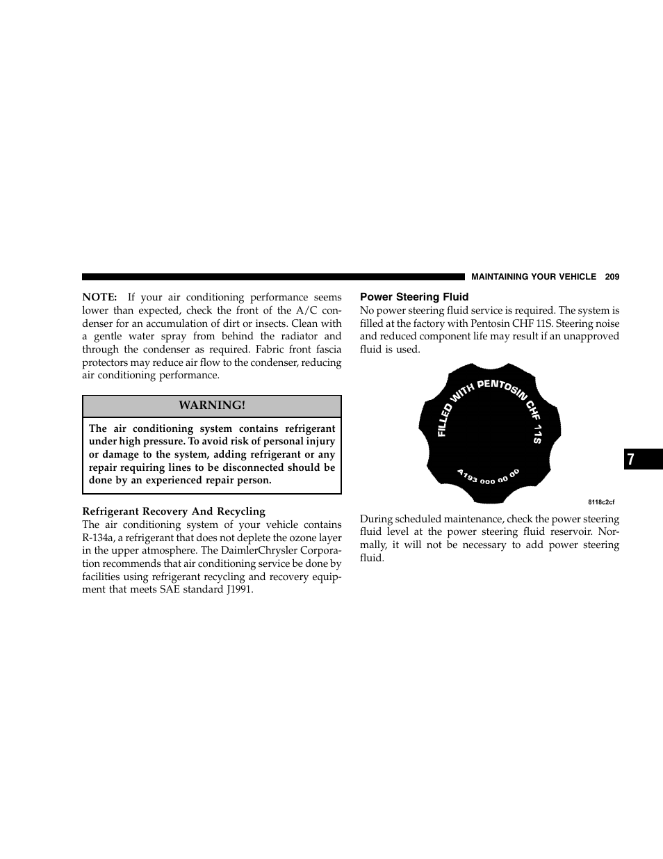 Chrysler 2005 Crossfire User Manual | Page 209 / 288