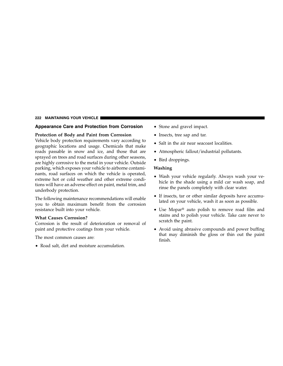 Chrysler 2005 Crossfire User Manual | Page 222 / 288