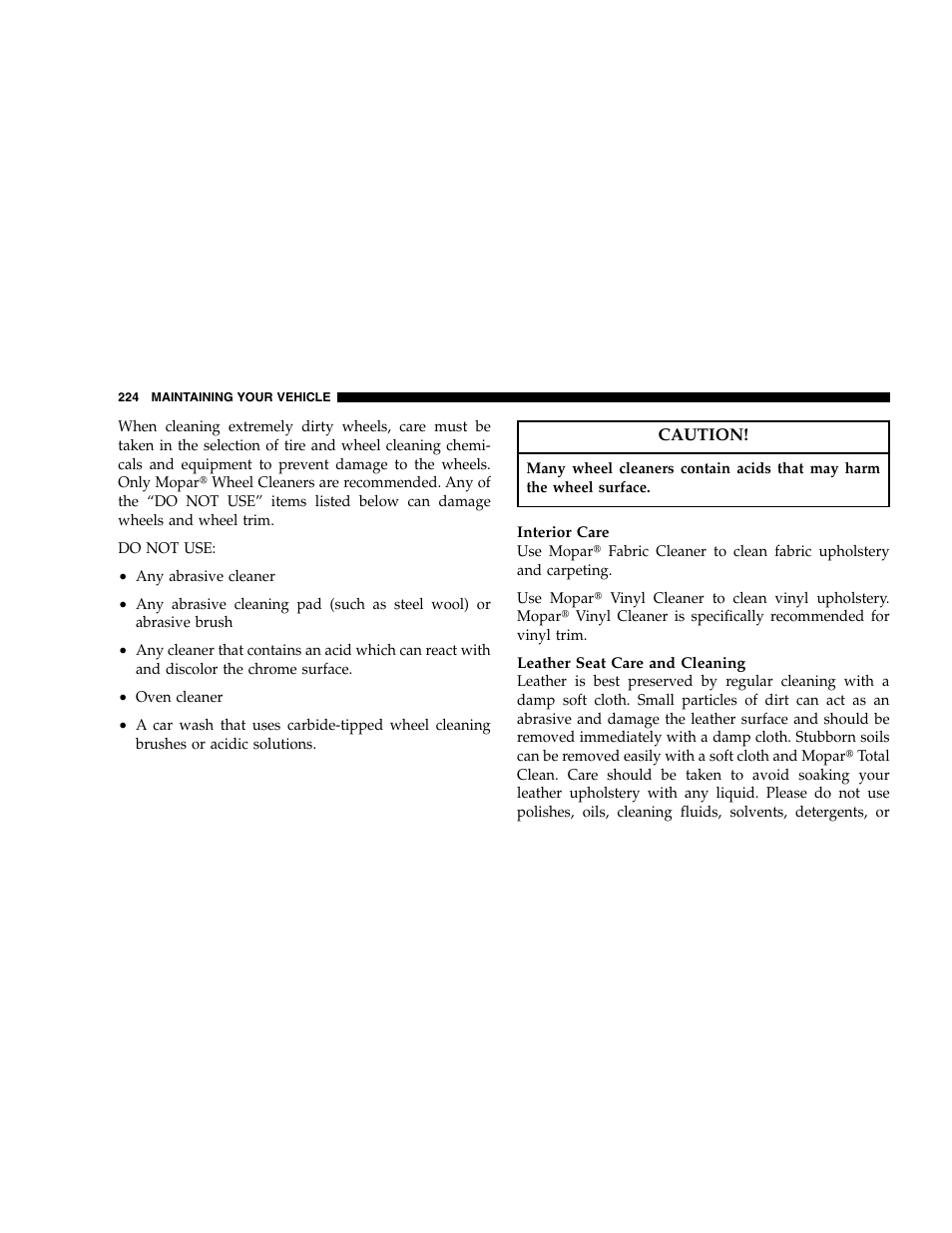 Chrysler 2005 Crossfire User Manual | Page 224 / 288