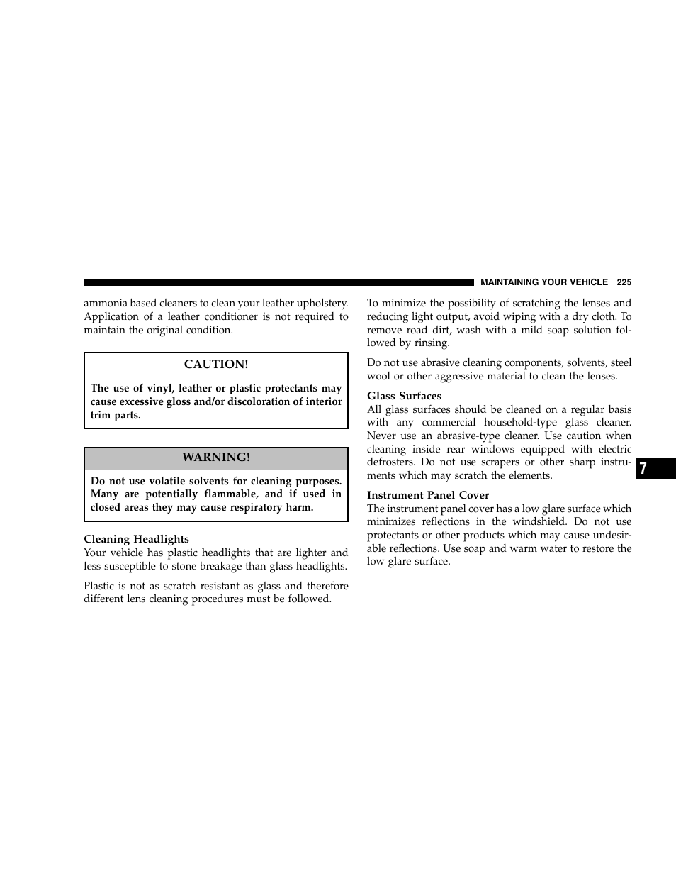 Chrysler 2005 Crossfire User Manual | Page 225 / 288