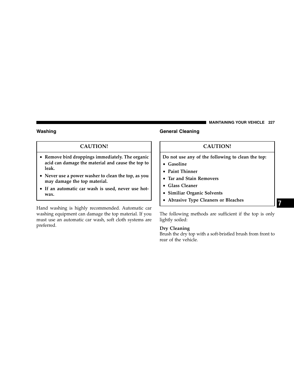 Chrysler 2005 Crossfire User Manual | Page 227 / 288