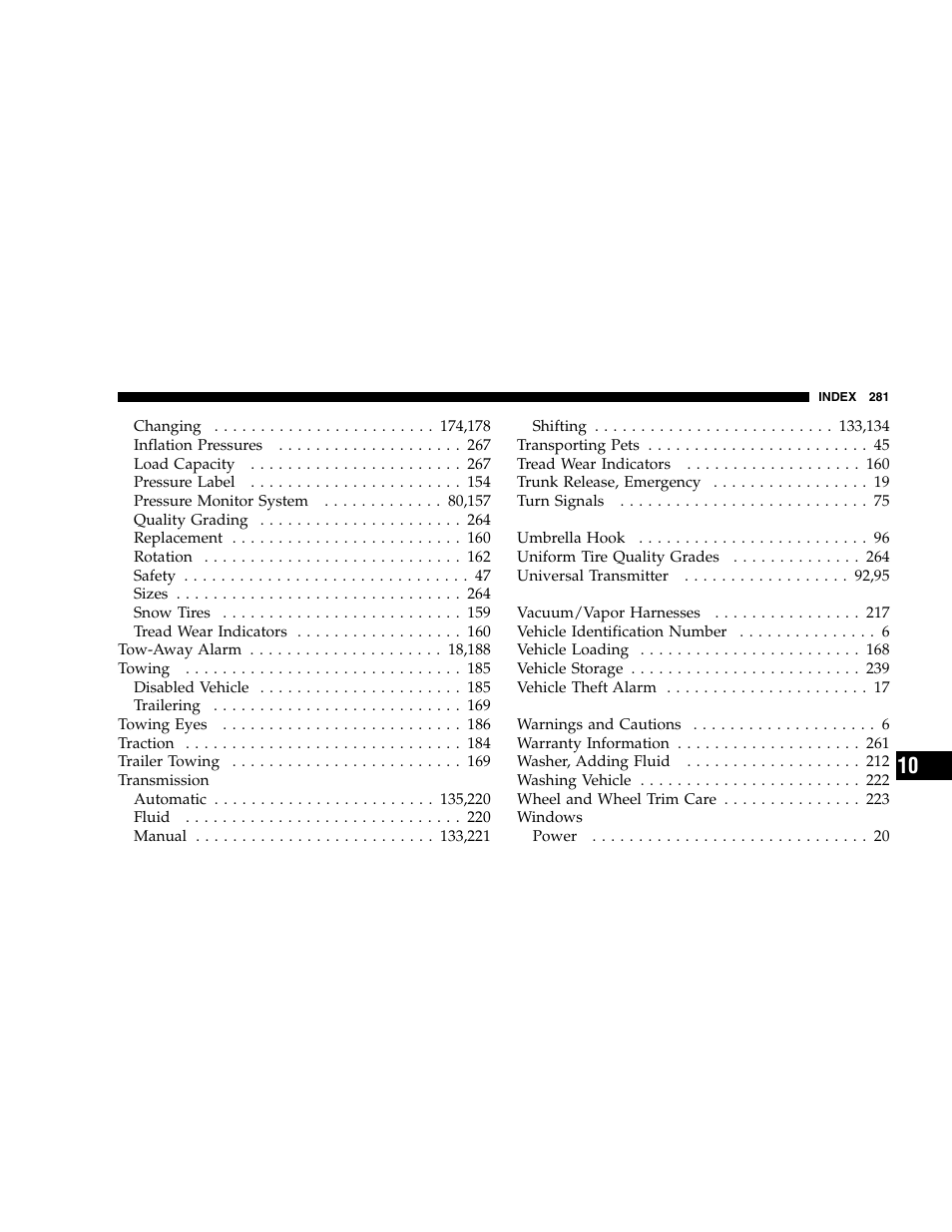 Chrysler 2005 Crossfire User Manual | Page 281 / 288