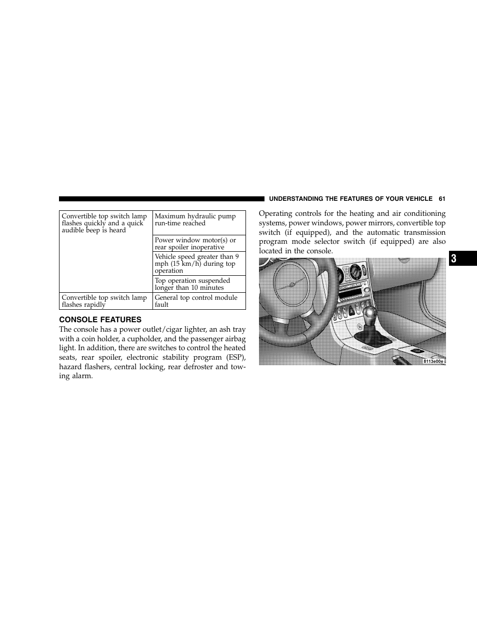 Chrysler 2005 Crossfire User Manual | Page 61 / 288