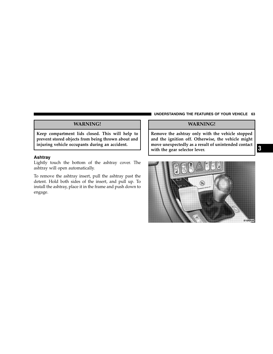 Chrysler 2005 Crossfire User Manual | Page 63 / 288