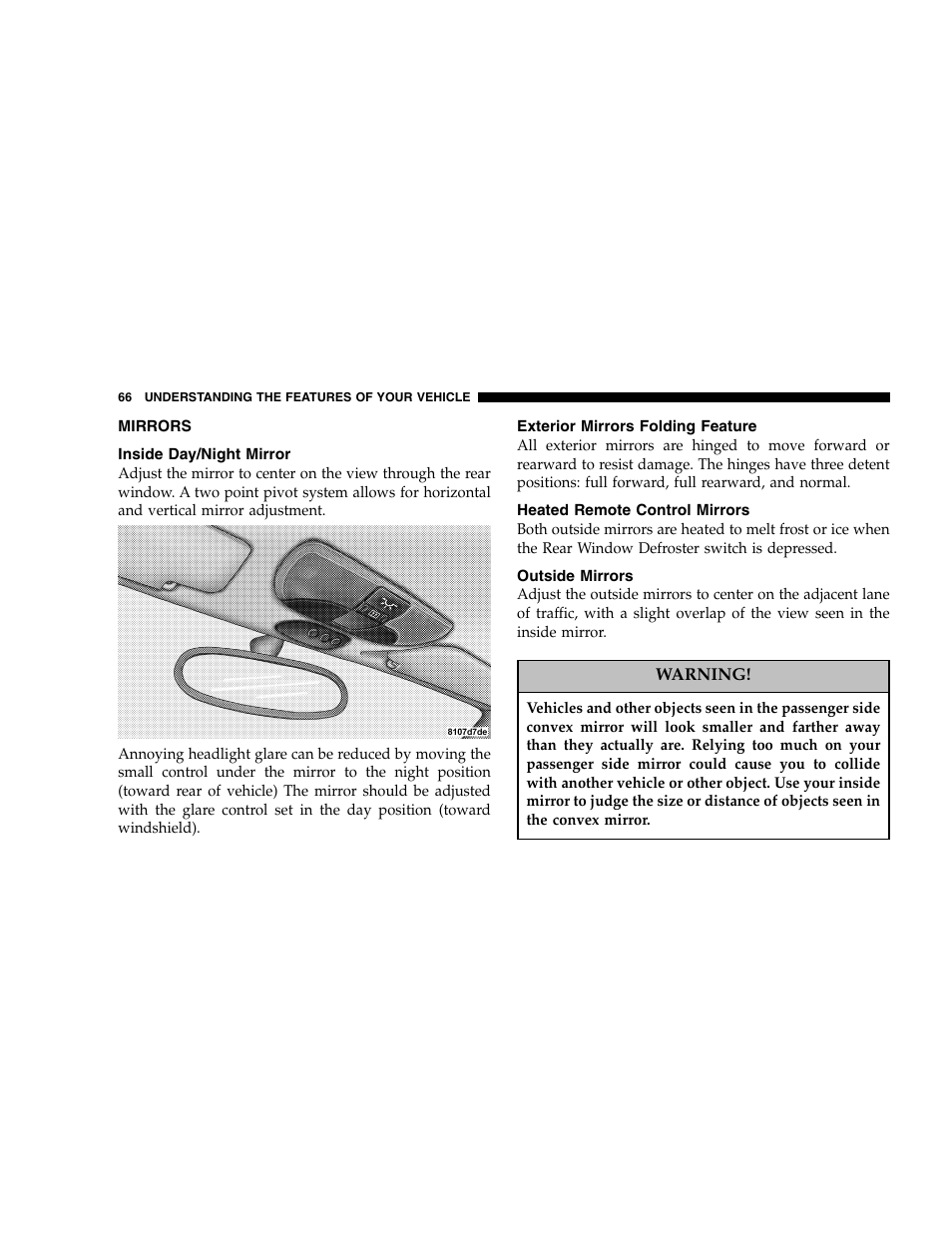 Chrysler 2005 Crossfire User Manual | Page 66 / 288