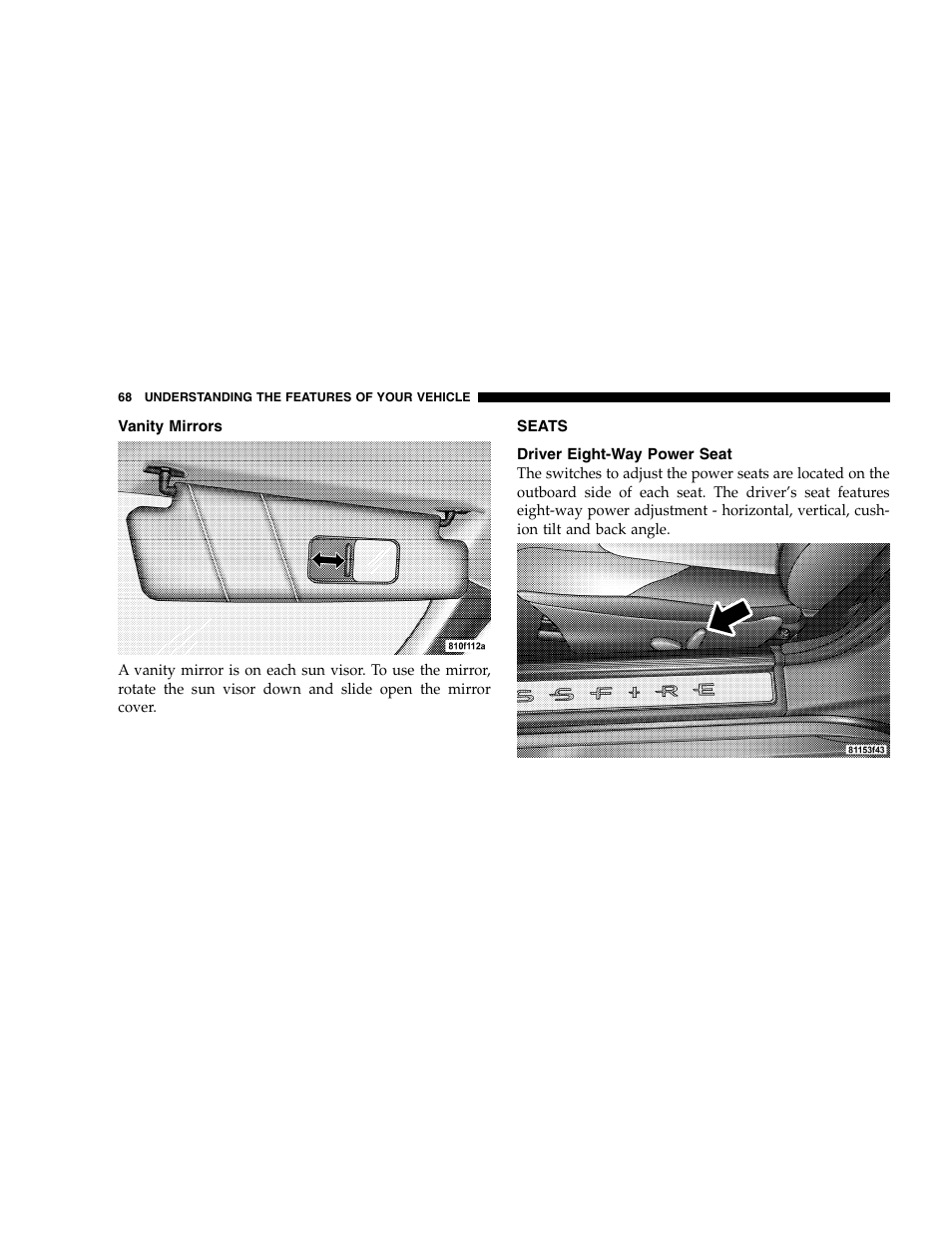 Chrysler 2005 Crossfire User Manual | Page 68 / 288