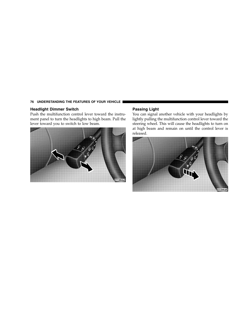 Chrysler 2005 Crossfire User Manual | Page 76 / 288