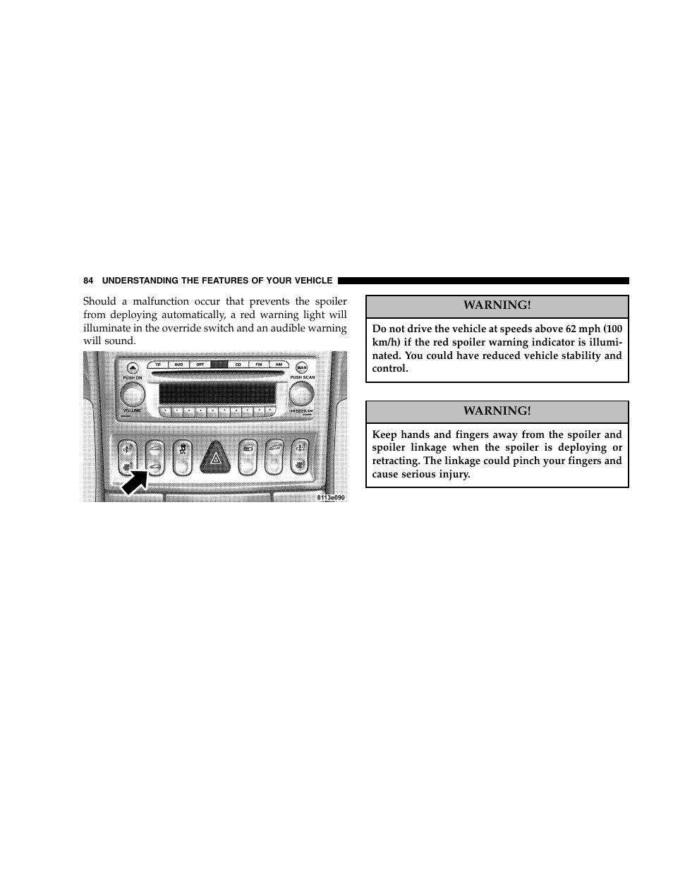 Chrysler 2005 Crossfire User Manual | Page 84 / 288