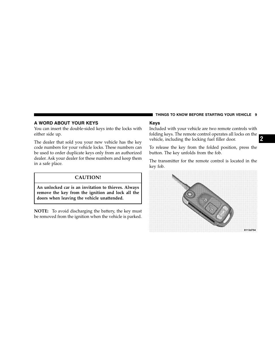Chrysler 2005 Crossfire User Manual | Page 9 / 288