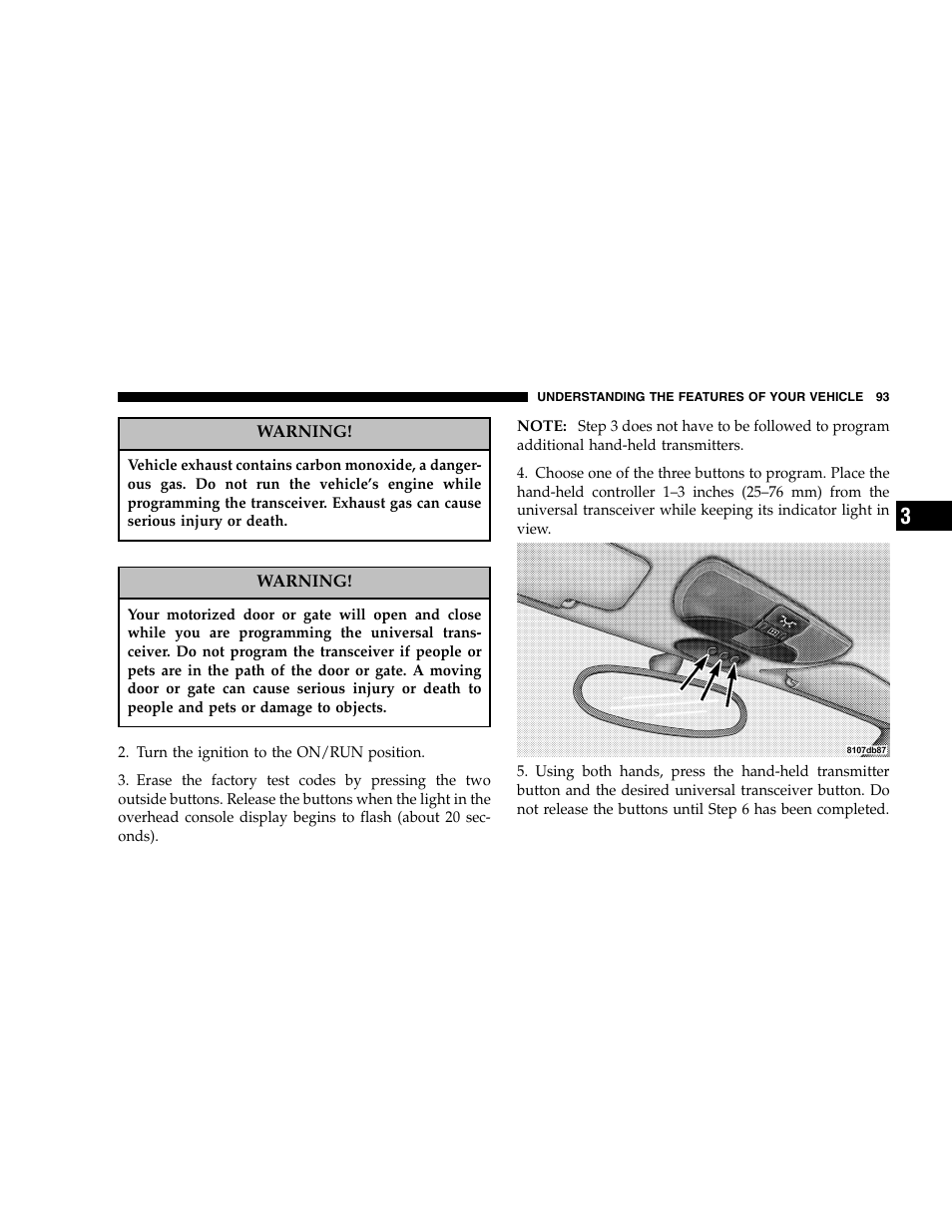 Chrysler 2005 Crossfire User Manual | Page 93 / 288