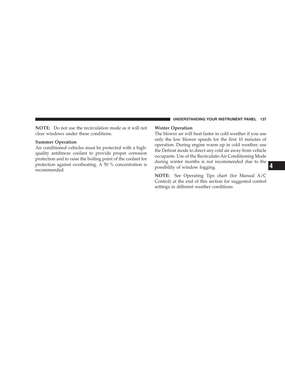 Chrysler 2005 Sebring Sedan User Manual | Page 137 / 291