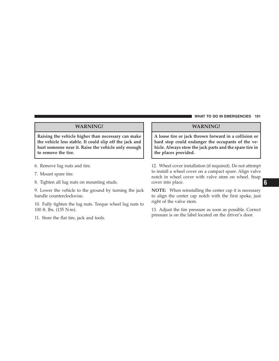 Chrysler 2005 Sebring Sedan User Manual | Page 191 / 291